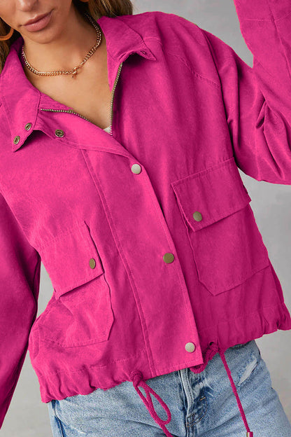 Luvik | ruudullinen Käänteet usea nappi kaksi taskua midi-takki