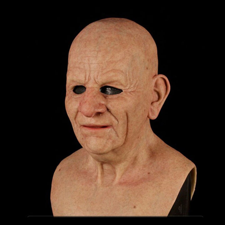 Kjip, gammel mann maske – Realistisk latex Halloween maske for voksne | Luvikno