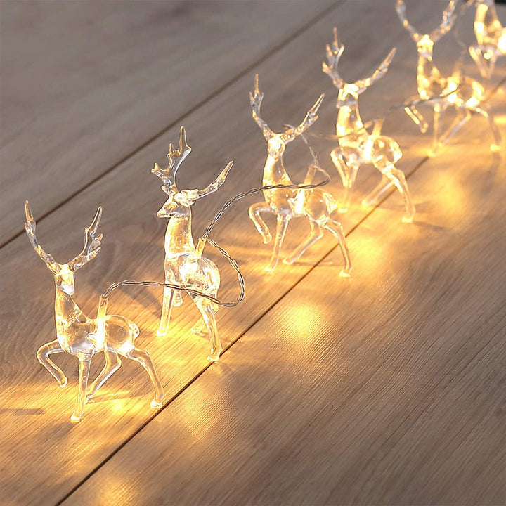 Glitrende Reinsdyr - 1,5M LED Julelys for Reinsdyr Luvikno