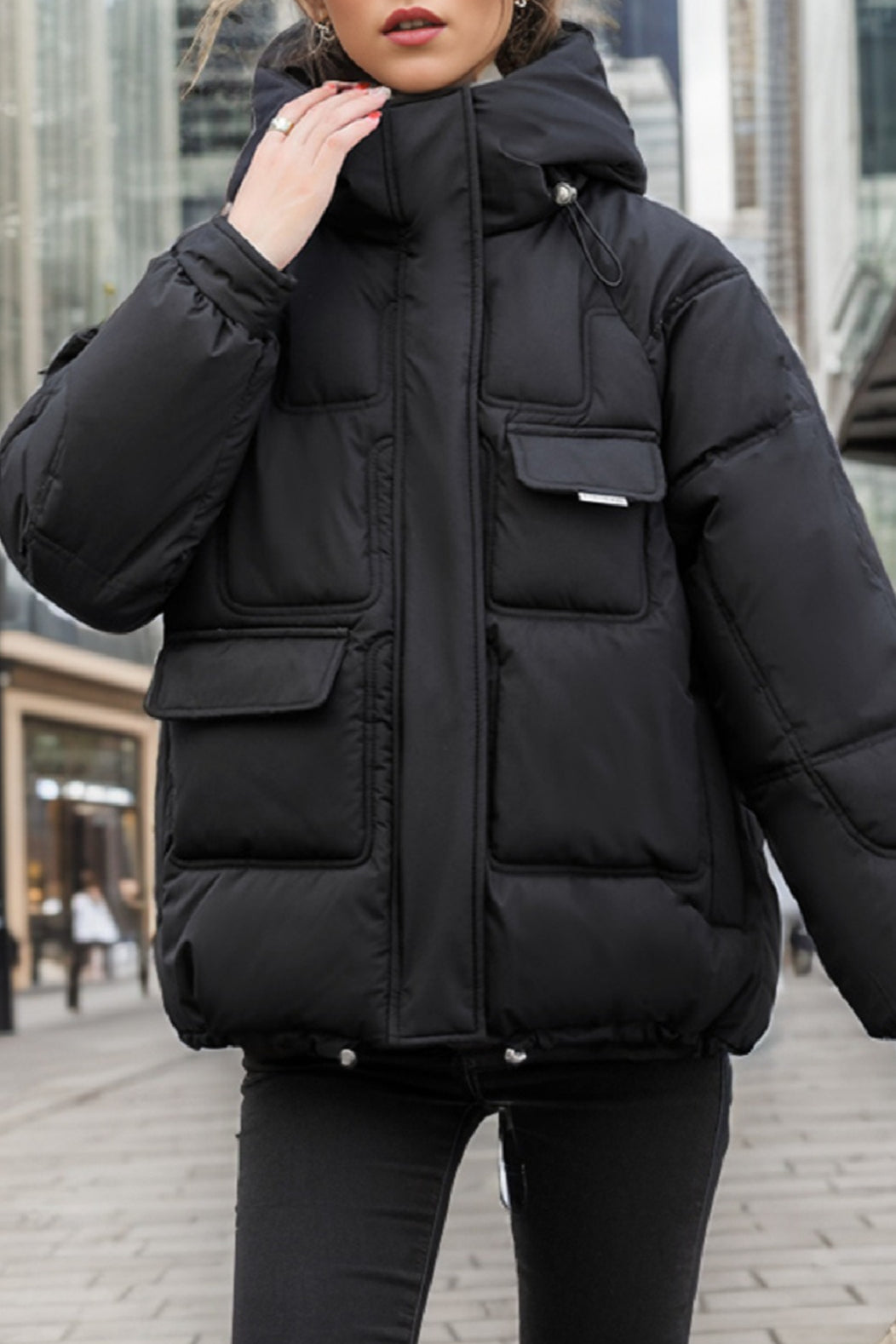 Luvik | Eristeellinen Cargo Puffer-takki