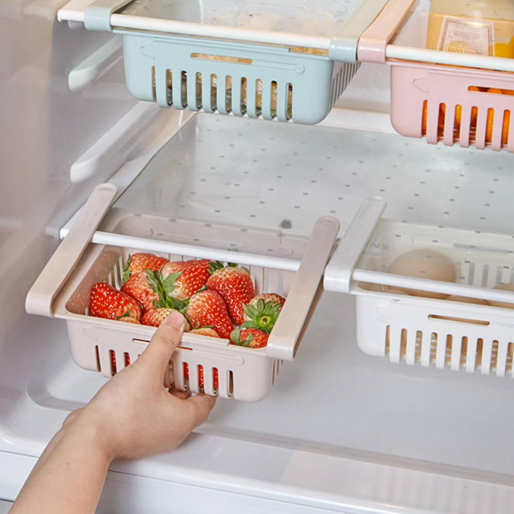FridgeMaster Pro — Endelig orden og mer plass for favorittmaten din i kjøleskapet! (2 stk) | Luvikno