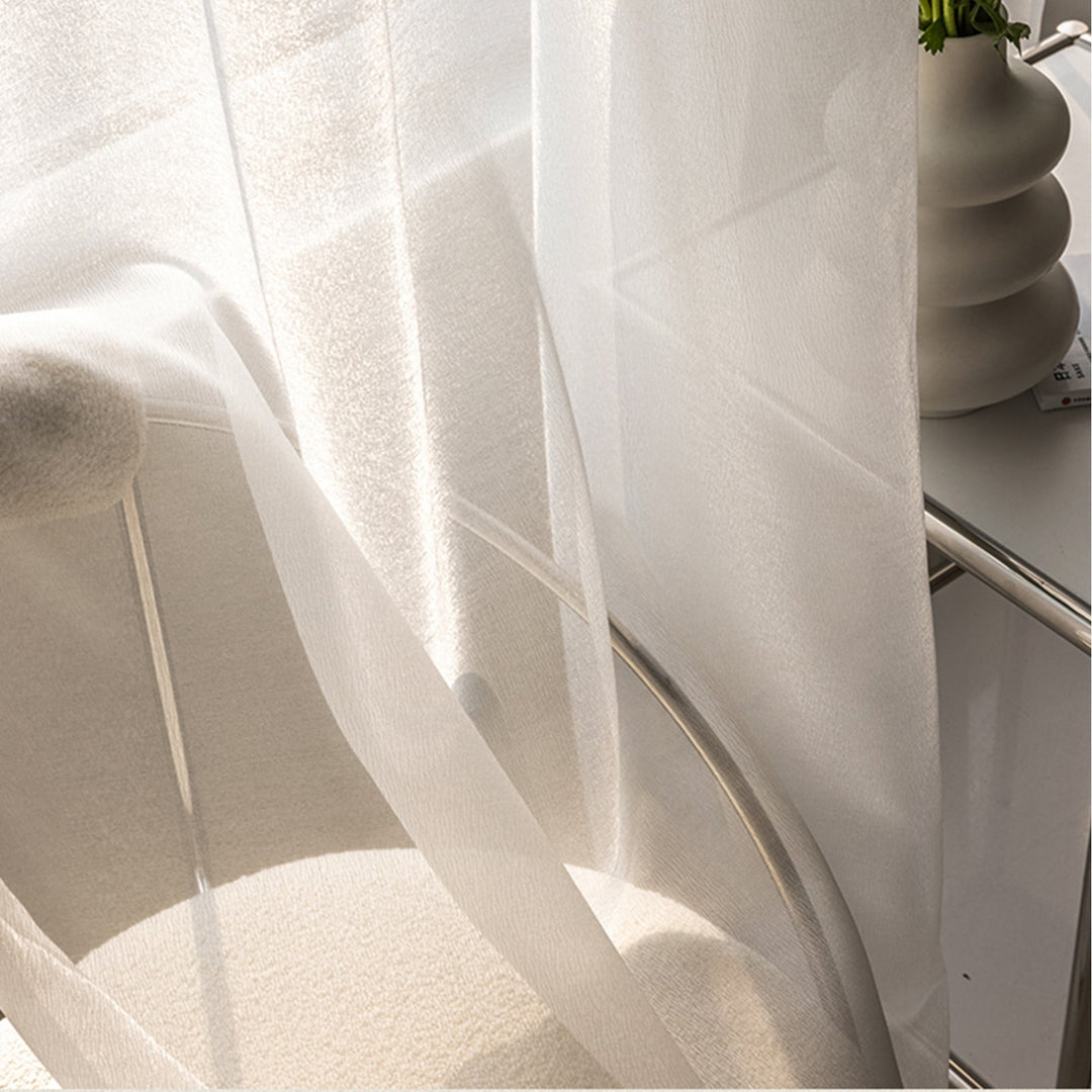 Transparente Linse Gardiner, Lyse og Moderne for Stue | Luvikno