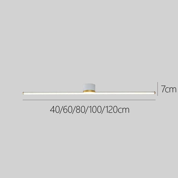 LED Taklampe Slim Moderne Linær Armatur Luvikno