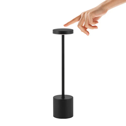 NoirElegance - Moderne Svart LED Bordlampe Luvikno