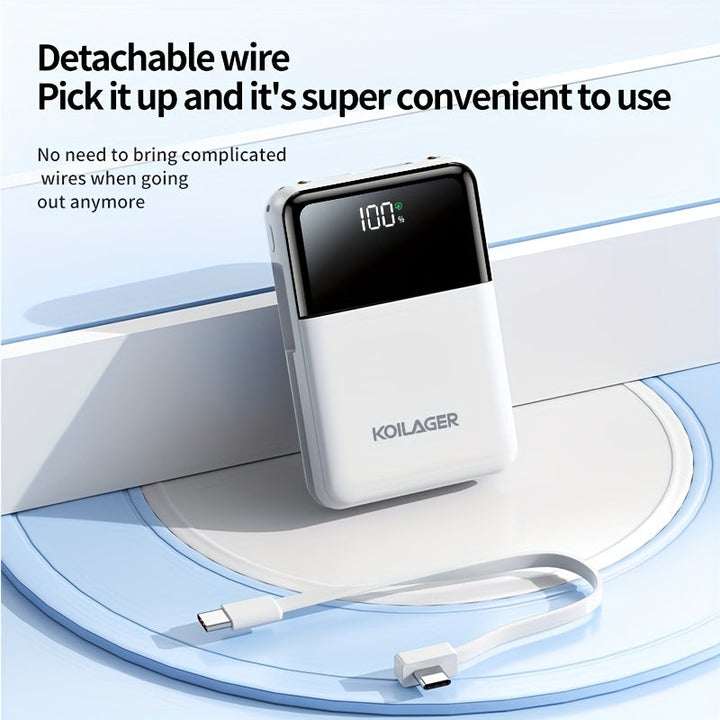 Powerbank 10000mAh Mini med Display | Luvikno