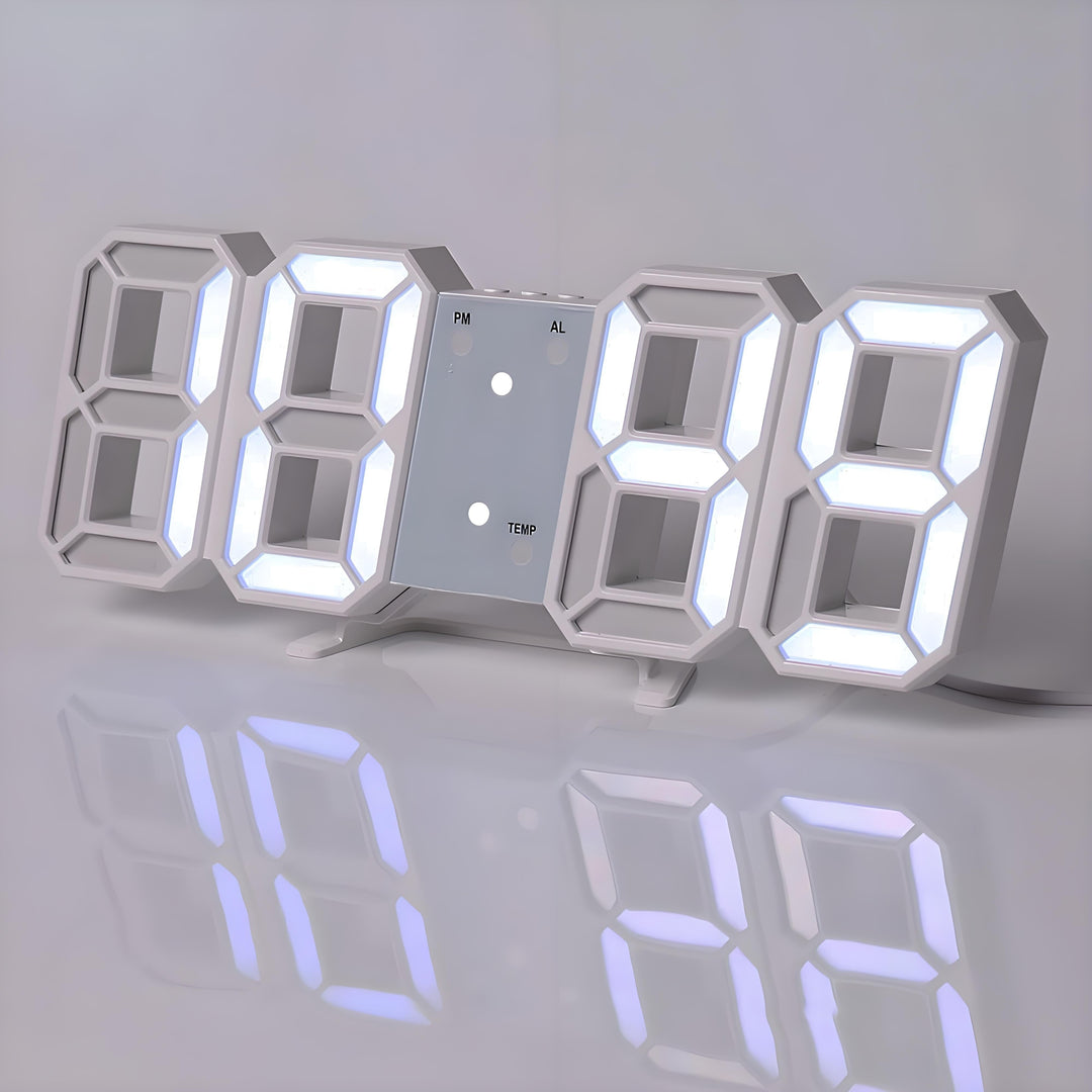 TimeSphere LED 3D Digital Klok med Kalender og Temp Display | Luvikno
