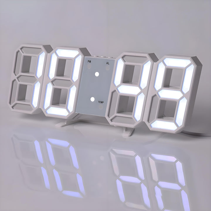 TimeSphere LED 3D Digital Klok med Kalender og Temp Display | Luvikno