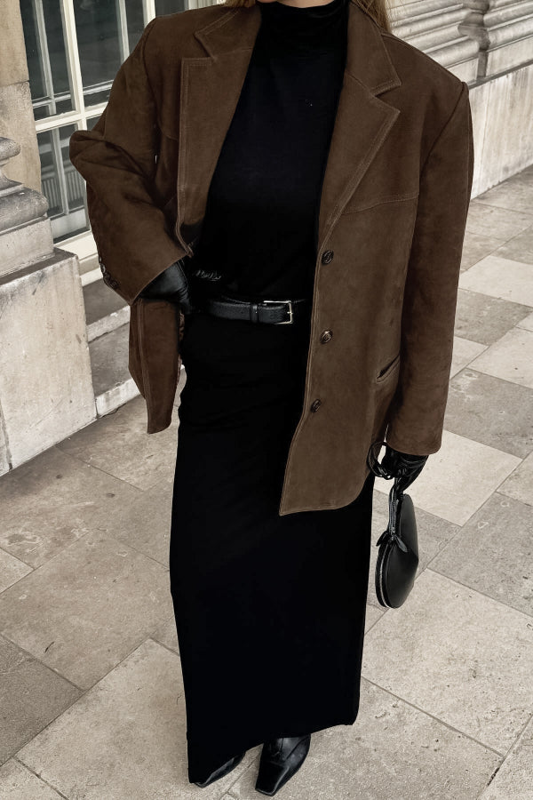 Luvik | Vintage Ilman Kaulusta Keinonahkatakki