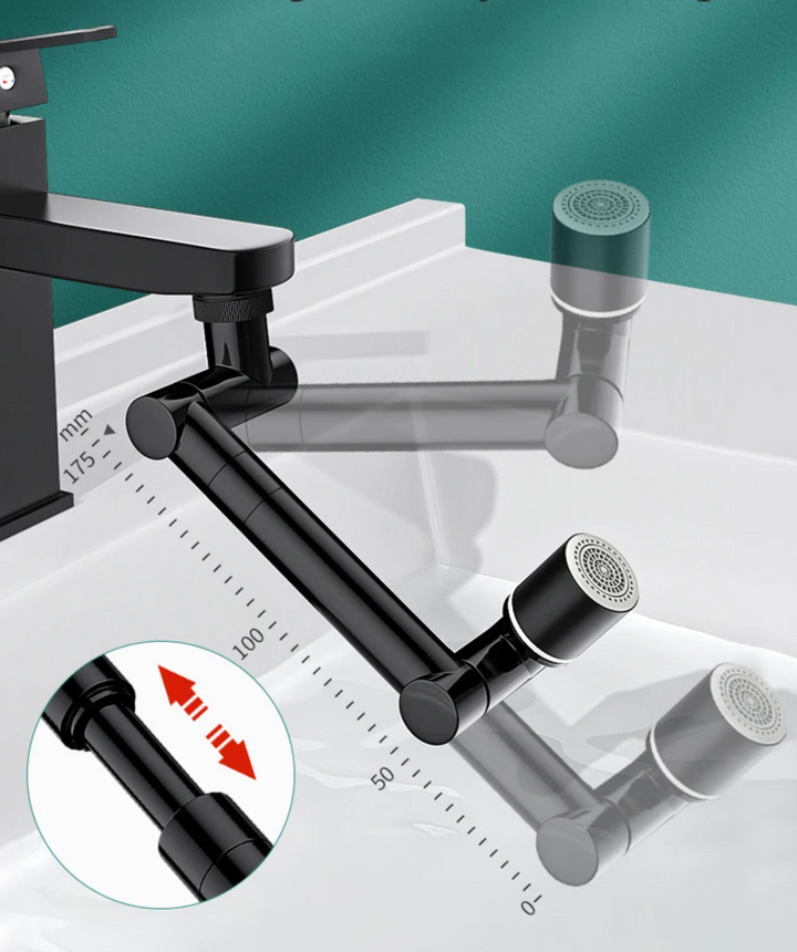 FlexiFlow 360° roterende og utvidbar kranhette Luvikno