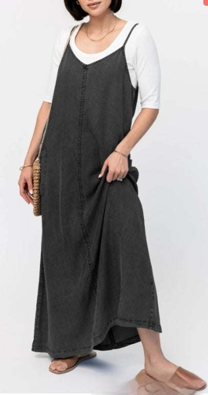 Luvik | Uusi Denim Henkari Vapaa-ajan Mekko