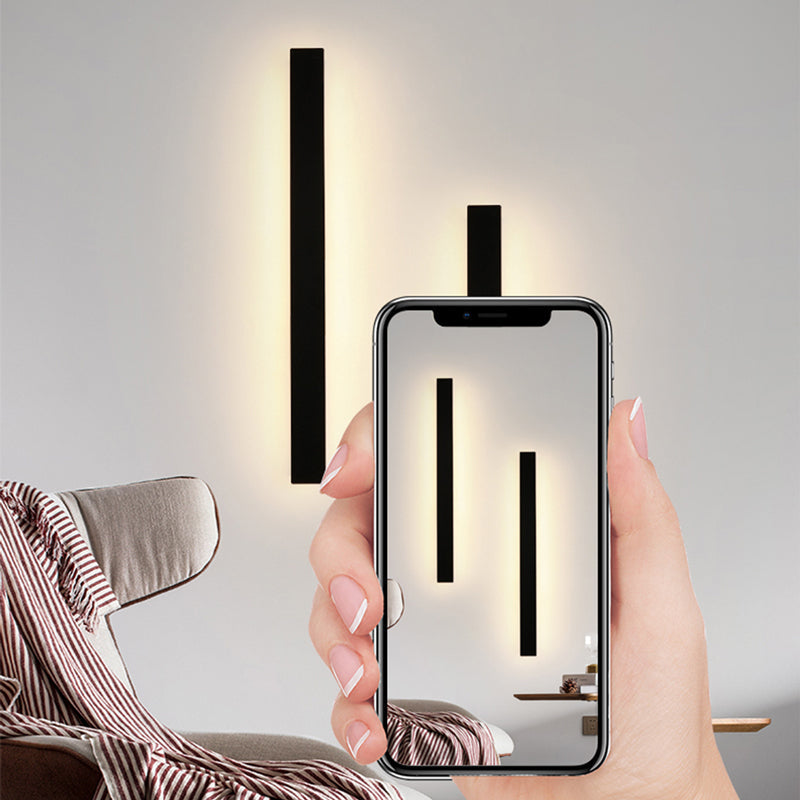 Zenith - Tight LED Vegglamper Svart Metall for Innendørs og Utendørs, Moderne Design for Hage og Hall | Luvikno