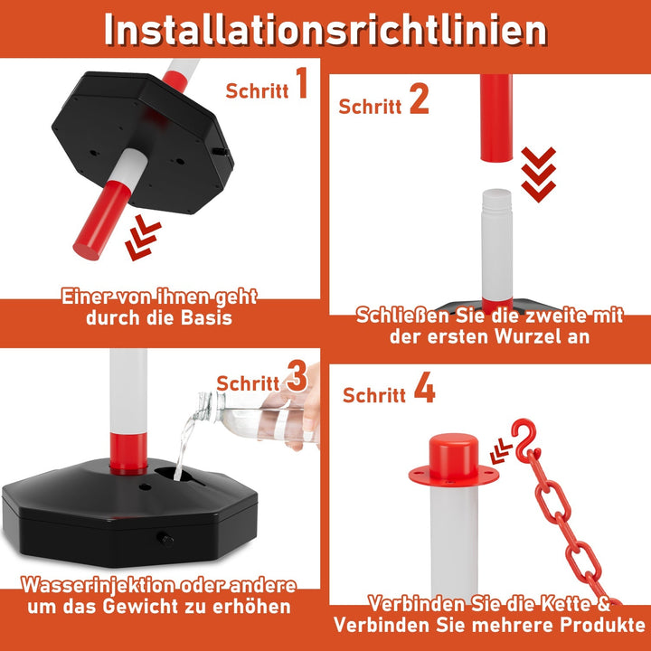Barrier post chain post with chain length 1.4 m | Luvikno