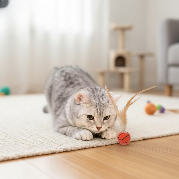 FetherSprint — Slipp løs den ville jegeren i katten din med stille leke moro! | Luvikno