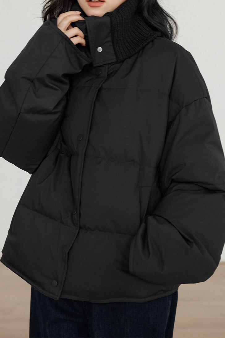 Luvik | Kauluspusero Valkoinen Ankan Untuvaparka