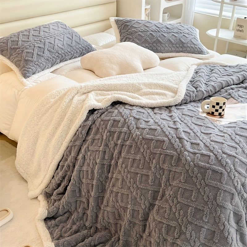 Luvikno | Vintage Luxe Reversibel Fleece Teppedekke - Essensielt for Vinter