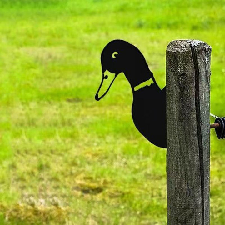 Utendørs Hage Gård Kikkende Geit Metallkunst Innendørs Dekorasjon | Luvikno