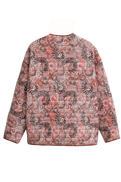 Luvik | Print Rento V-aukkoinen Cardigan Puuvillatakki