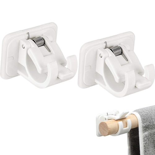 Nail-fri Justerbar Stang Brakett Holdere (2stk) | Luvikno