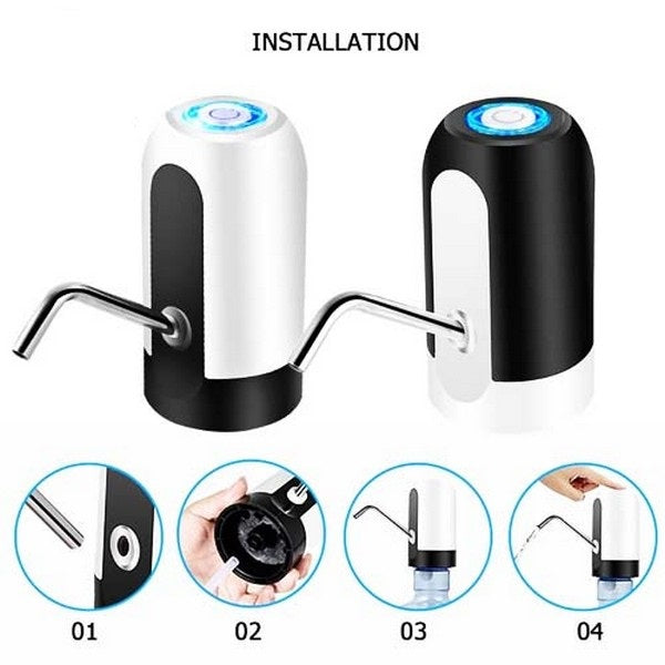 Bærbar vanndispenser USB oppladbar pumpe Luvikno