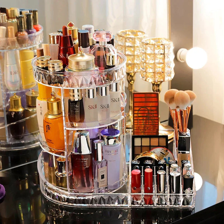 360 Roterende Makeup Beauty Organizer Luvikno
