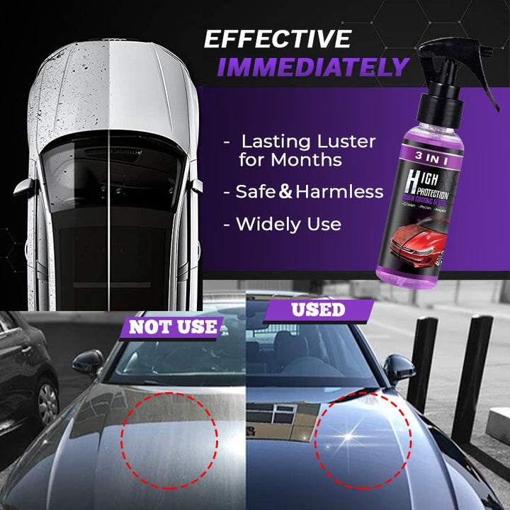 3 i 1 Høybeskyttende Bil Spray | Luvikno