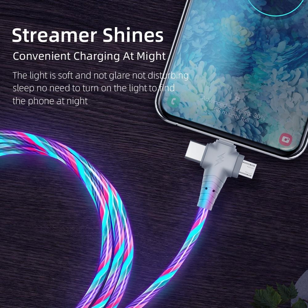 3 i 1 LED Flytende Lading Kabel | Luvikno