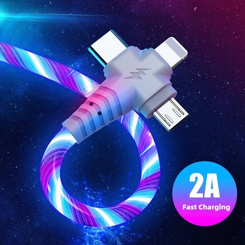 3 i 1 LED Flytende Lading Kabel | Luvikno