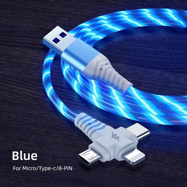 3 i 1 LED Flytende Lading Kabel | Luvikno