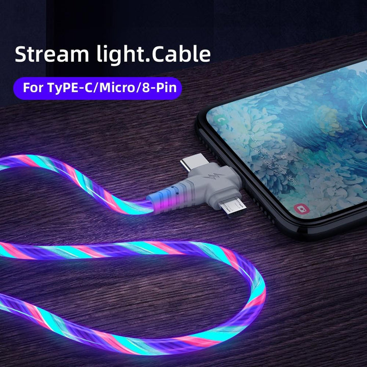 3 i 1 LED Flytende Lading Kabel | Luvikno