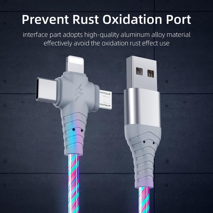 3 i 1 LED Flytende Lading Kabel | Luvikno