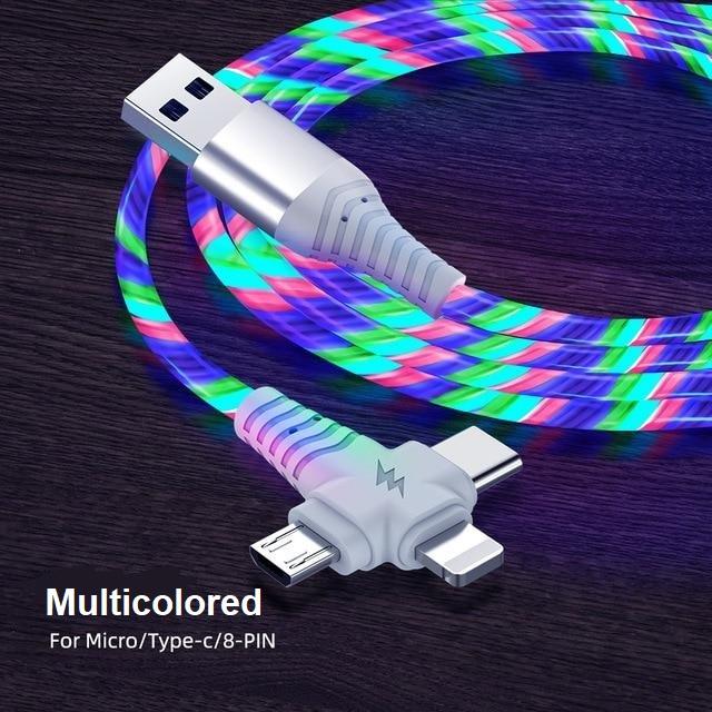 3 i 1 LED Flytende Lading Kabel | Luvikno