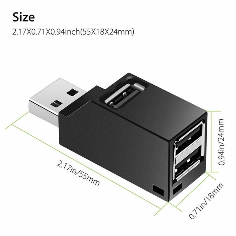 3-Port Liten USB Hub | Luvikno