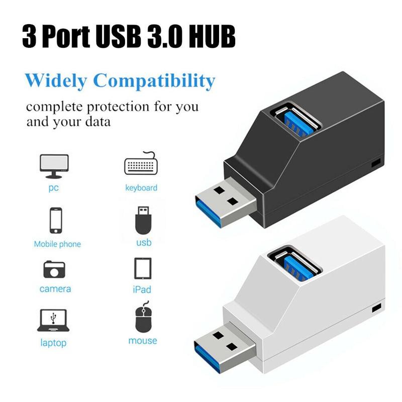 3-Port Liten USB Hub | Luvikno