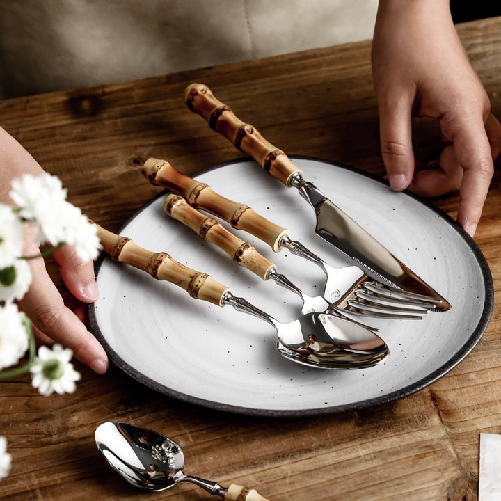 BambooElegance – Luksus bestikksett med bambusdetaljer | Luvikno