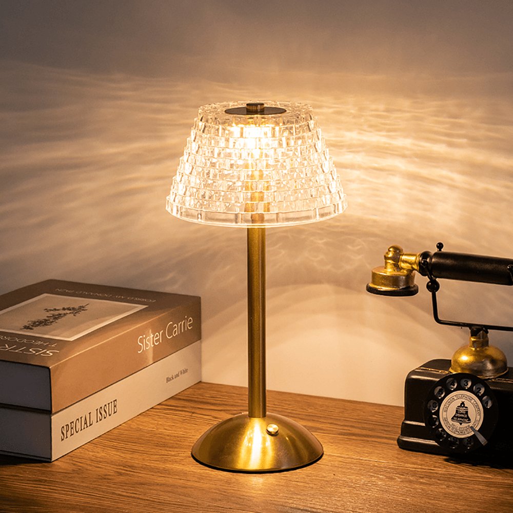 Luvikno | AuraGlow Bordlampe - Oppladbar LED-lampe med dimmefunksjon