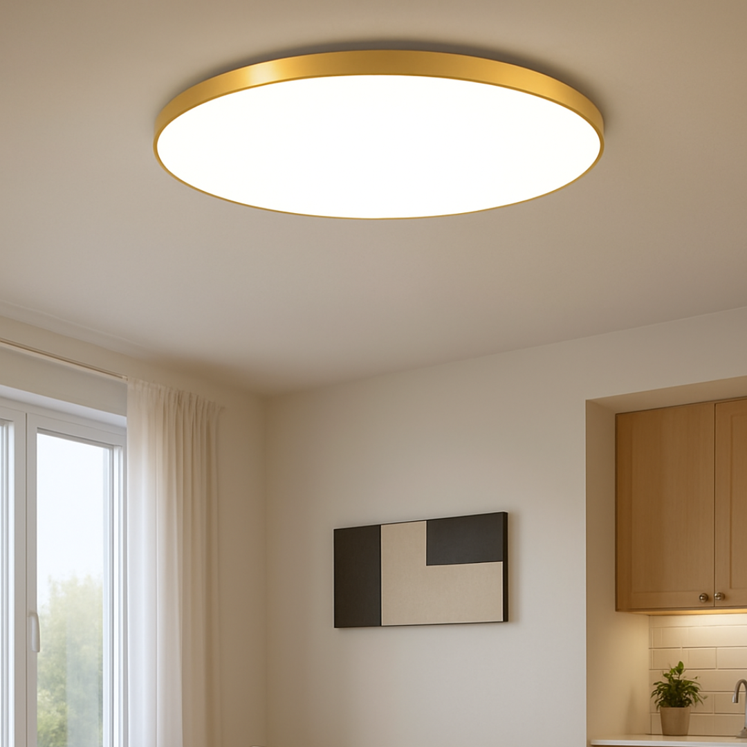 Flush Mount LED Taklampe Moderne Rund Luvikno