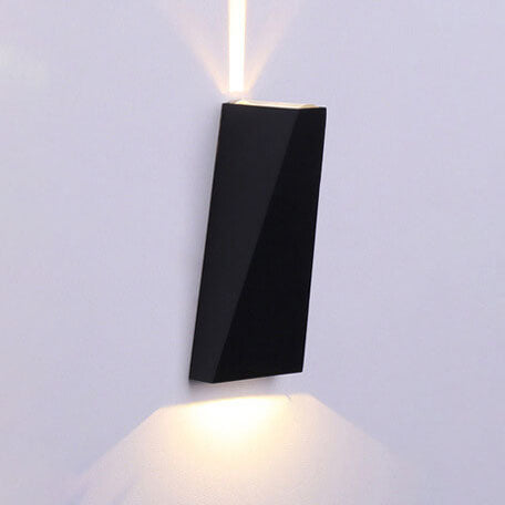 Enkel trapezoidal utendørs vanntett LED 2-lamputendørslampe | Luvikno