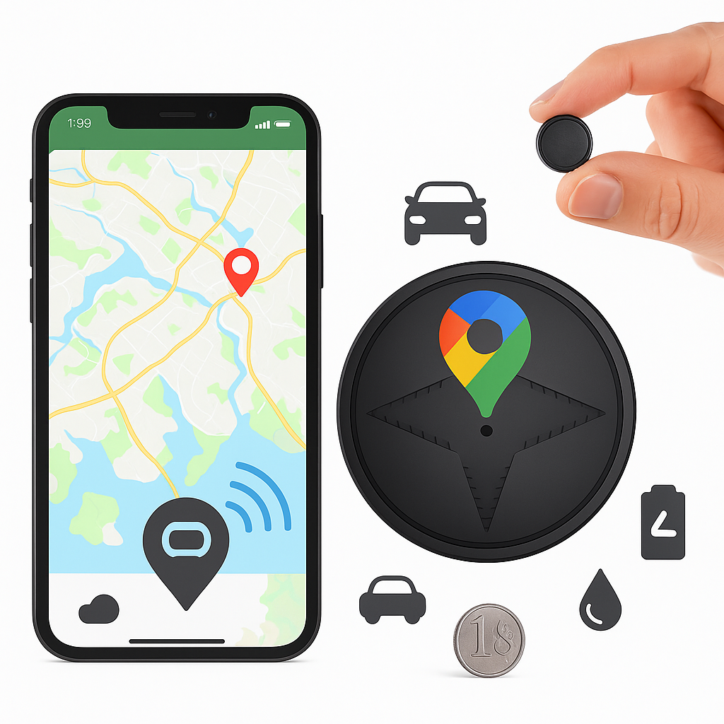 Mini GPS Kjøretøy Tracker Magnetisk Feste Luvikno