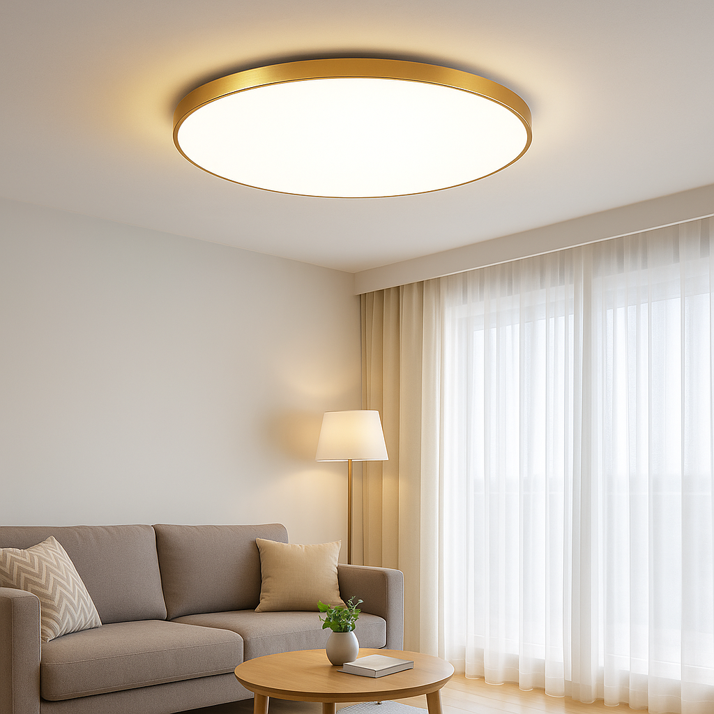 Flush Mount LED Taklampe Moderne Rund Luvikno