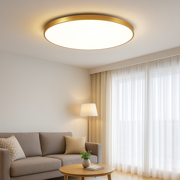 Flush Mount LED Taklampe Moderne Rund Luvikno
