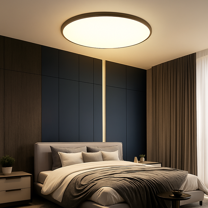 Flush Mount LED Taklampe Moderne Rund Luvikno