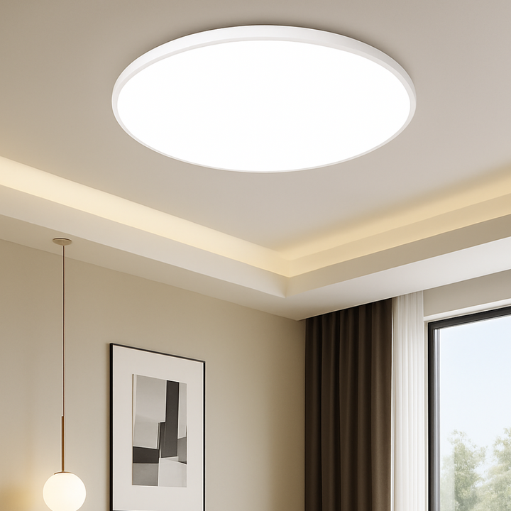 Flush Mount LED Taklampe Moderne Rund Luvikno