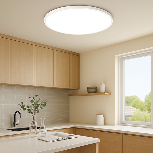 Flush Mount LED Taklampe Moderne Rund Luvikno