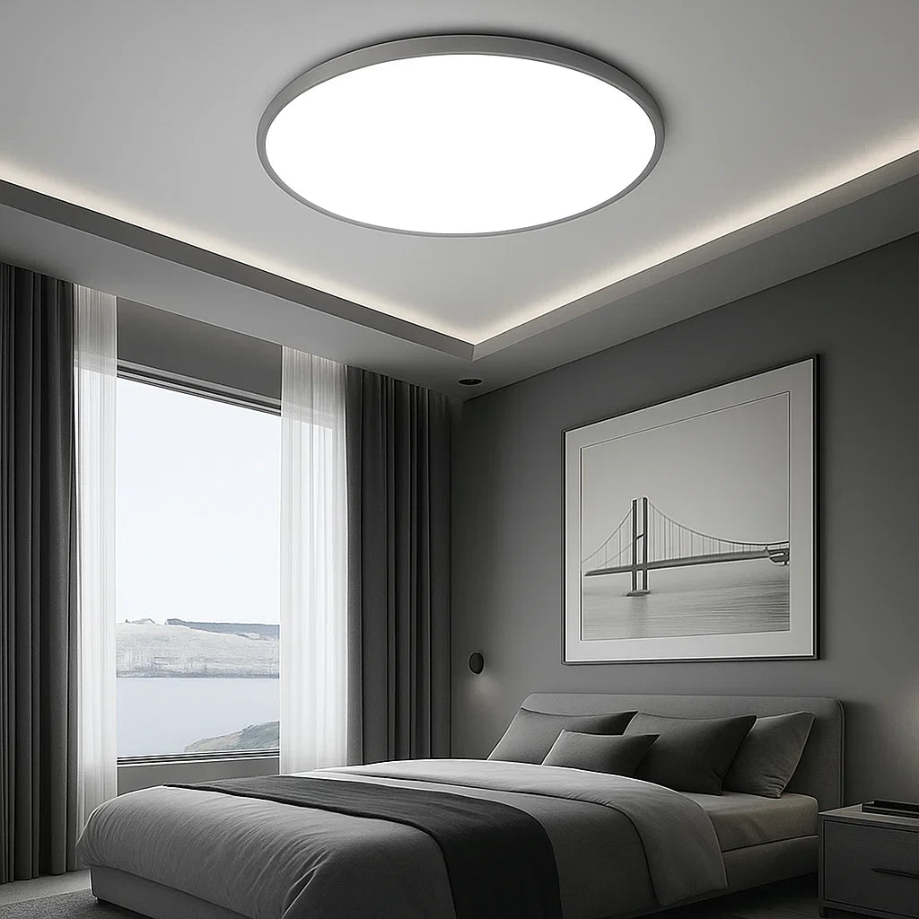 Flush Mount LED Taklampe Moderne Rund Luvikno