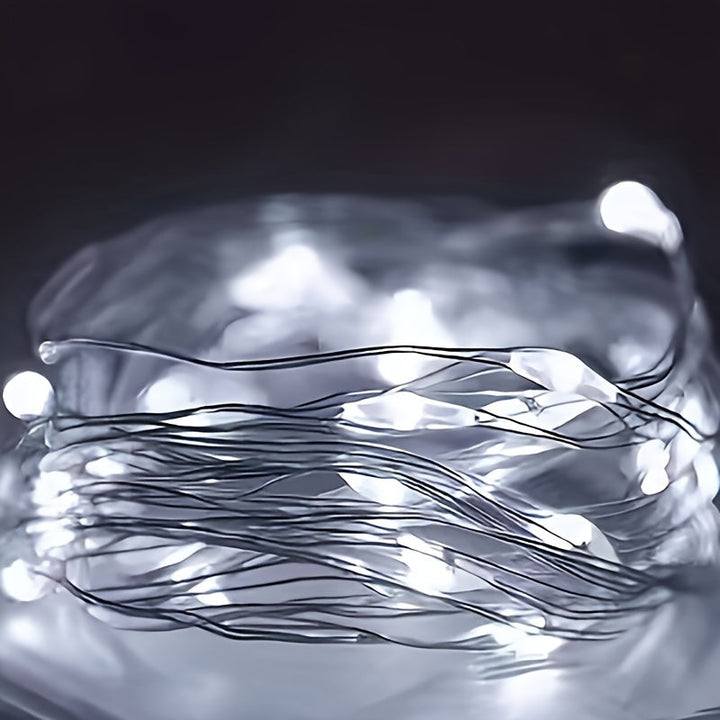 Fairy Lights Batteridrevet Kobbertråd Lyskjede Luvikno