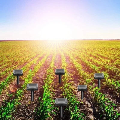 Luvikno | Sonic Green Solar Dyre Avskrekkere med Ultralyd | Mot Mus, Muldvarper & Slanger | Værbestandig & Miljøvennlig