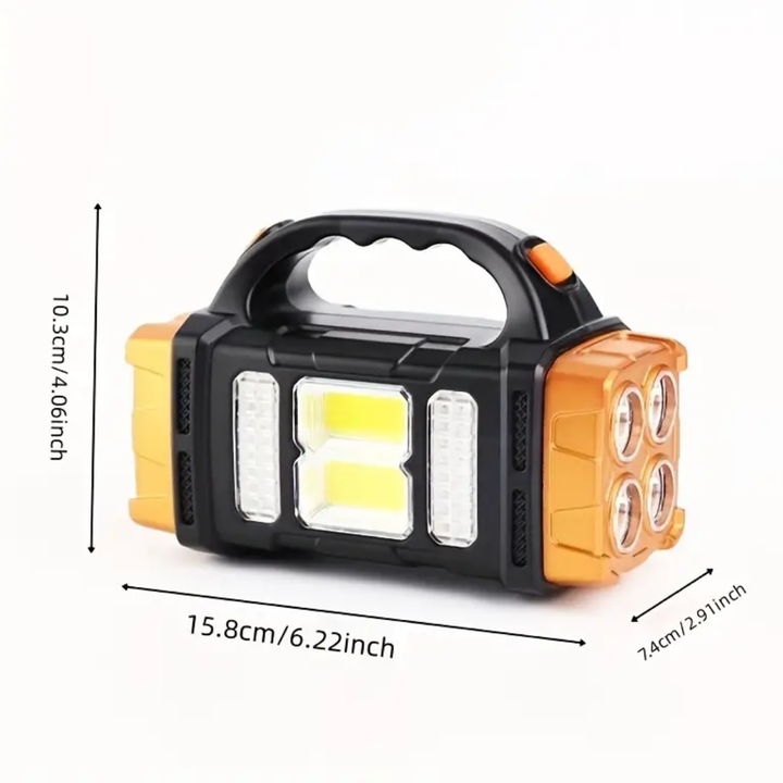 Luvikno | PowerBeam 4-i-1 Nødslys - Powerbank & Solenergi for Overlevelse i Friluft