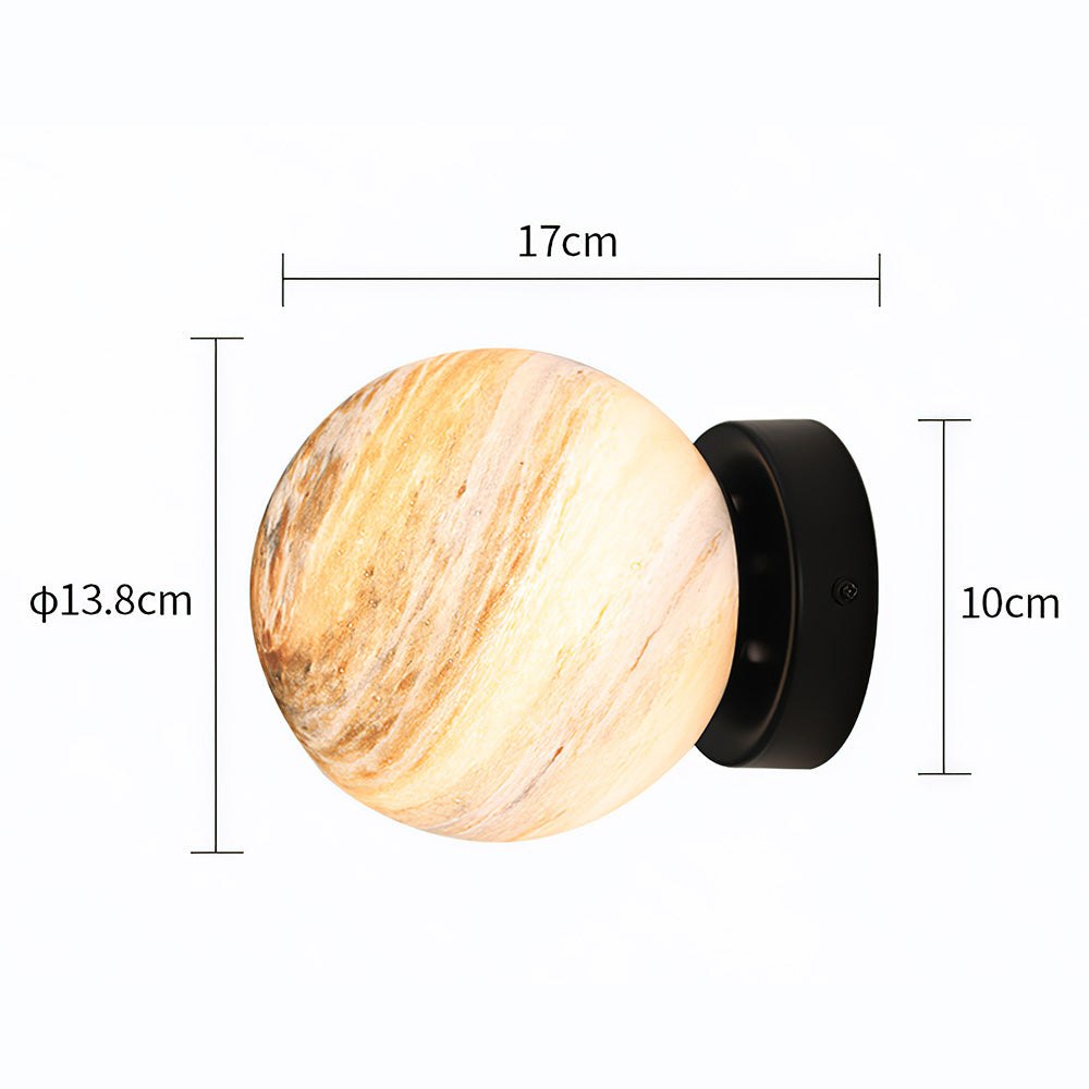 Glass Ceiling Light Modern Globe Fixture Luvikno
