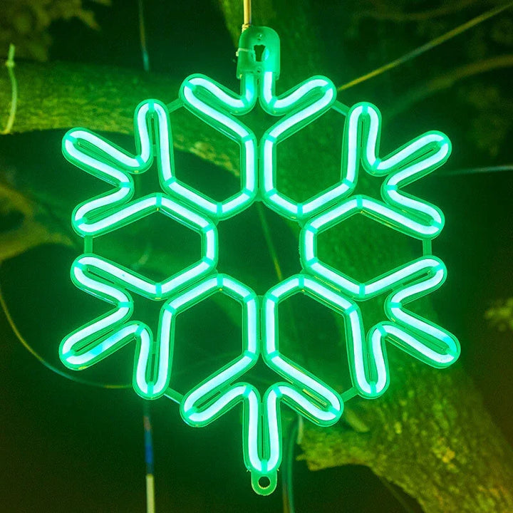 Vanntette LED snøfnugglys for festlig vinterdekorasjon | Luvikno