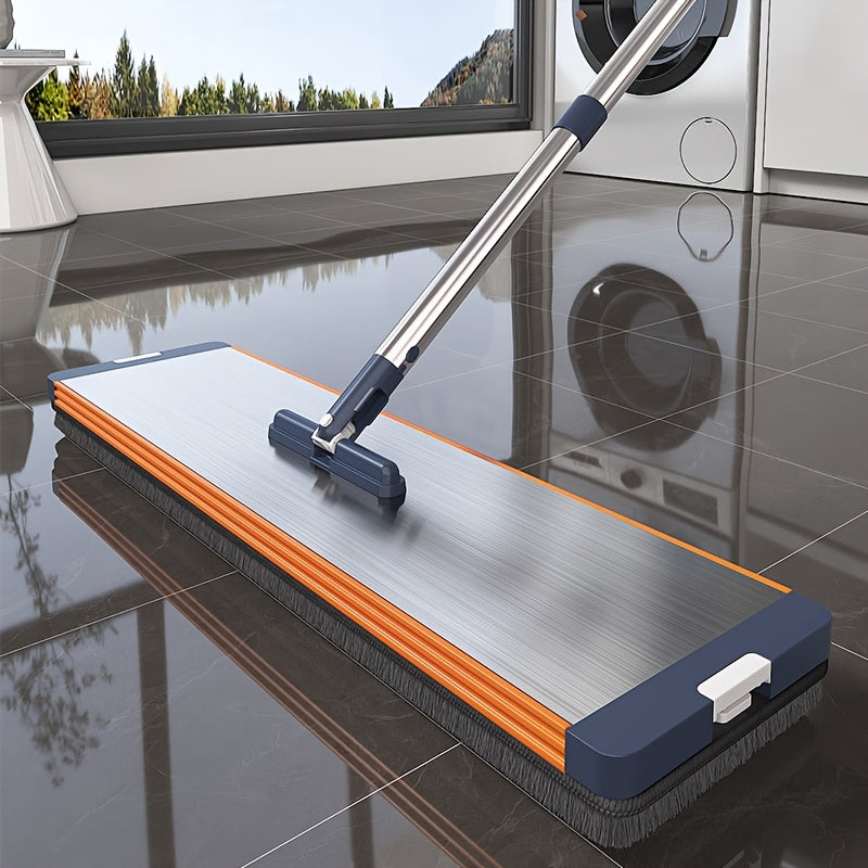 Flat mop set with bucket & wringing function | Luvikno